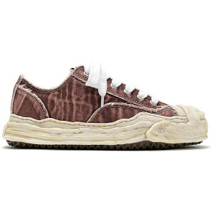 Maison Mihara Yasuhiro �~�n�����X�q�� �����Y �X�j�[�J�[ �yMaison Mihara Yasuhiro Hank OG Sole Bleach-Wash Denim Canvas Low Bordeaux�z �T�C�Y US_5(23.0cm) Bordeaux