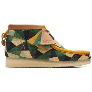 Clarks �N���[�N�X �����Y �X�j�[�J�[ �yClarks Originals Wallabee Boot Multicolour�z �T�C�Y US_M_13 Green/Multicolour