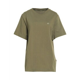 【送料無料】 マリーン セル レディース Tシャツ トップス T-shirts Military green