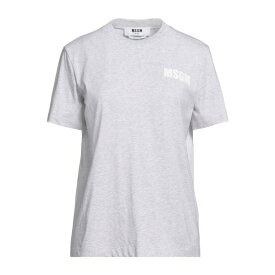 【送料無料】 エムエスジイエム レディース Tシャツ トップス T-shirts Light grey