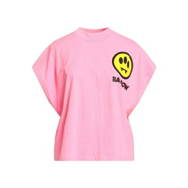 【送料無料】 バロウ レディース Tシャツ トップス T-shirts Pink