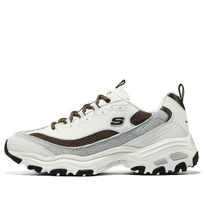 Skechers �X�P�b�`���[�Y �����Y �X�j�[�J�[ �ySkechers D'Lites Varsity Spirit Sneaker 'White Brown Grey' 894282-OWBR�z �T�C�Y US_10(28.0cm)