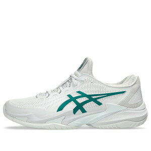 ASICS �A�V�b�N�X �����Y �X�j�[�J�[ �yASICS Court FF 3 Novak 'White Pitch Green' 1041A361-100�z �T�C�Y US_12.5(30.5cm)