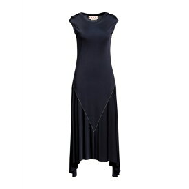 【送料無料】 マルニ レディース ワンピース トップス Midi dresses Navy blue