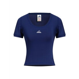 【送料無料】 アディダス レディース Tシャツ トップス T-shirts Navy blue