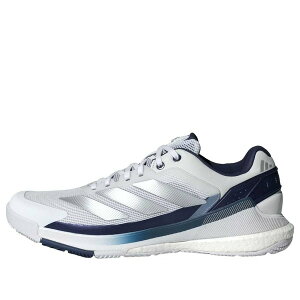 adidas �A�f�B�_�X �����Y �X�j�[�J�[ �yadidas Crazyquick Boost Padel 'White Silver Dark Blue' JR2124�z �T�C�Y US_7(25.0cm)