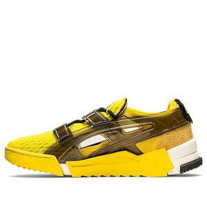 Onitsuka Tiger �I�j�c�J�^�C�K�[ �����Y �X�j�[�J�[ �yOnitsuka Tiger Big Logo Runner Sandal 'Vibrant Yellow Black' 1183A582-753�z �T�C�Y US_10(28.0cm)