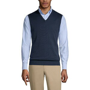 YGh Y jbg&Z[^[ AE^[ Men's School Uniform Cotton Modal Fine Gauge Sweater Vest Classic navy