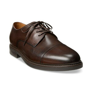 ラルフローレン メンズ ドレスシューズ シューズ Men's Asher Leather Cap-Toe Dress Shoe Polo Brown
