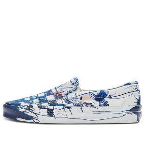 Vans �o���Y �����Y �X�j�[�J�[ �yVans Connor Tingley x OG Classic Slip-On LX 'Checkerboard - White Blue' VN0A45JK61P�z �T�C�Y US_8.5(26.5cm)