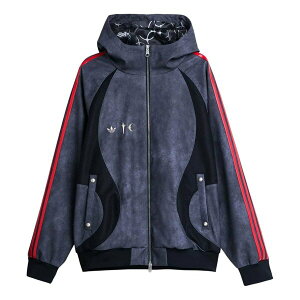 adidas �A�f�B�_�X �����Y �X�j�[�J�[ �yadidas x THUG CLUB TEAMGEIST Faux Leather Jacket 'Black Antique Silver' KC2222�z �T�C�Y US_M_L