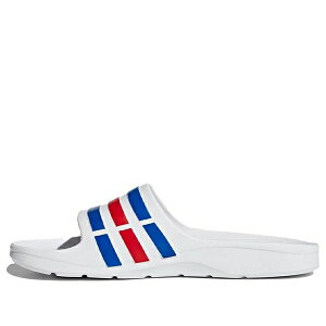 adidas �A�f�B�_�X �����Y �X�j�[�J�[ �yadidas Duramo Slides 'White Blue Red' U43664�z �T�C�Y US_9(27.0cm)