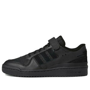 adidas �A�f�B�_�X �����Y �X�j�[�J�[ �yadidas Forum Low 'Triple Black' HQ6807�z �T�C�Y US_9.5(27.5cm)