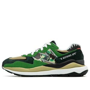 New Balance �j���[�o�����X �����Y �X�j�[�J�[ �yNew Balance x A Bathing Ape 57/40 'Green' M5740BAE�z �T�C�Y US_6.5(24.5cm)