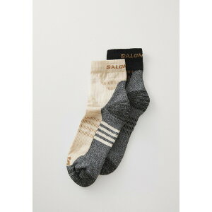 T Y T_ V[Y X ULTRA ACCESS QUARTER UNISEX 2 PACK - Sports socks - bleached sand/black