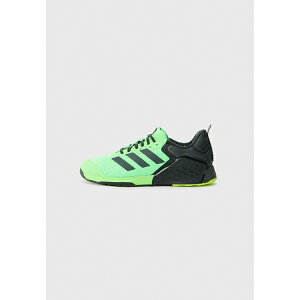�A�f�B�_�X ���f�B�[�X �t�B�b�g�l�X �X�|�[�c DROPSET 3 UNISEX - Training shoe - lime burst/carbon/lucid lemon