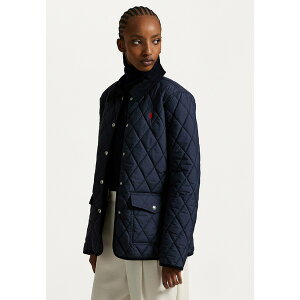 t[ fB[X WPbgu] AE^[ CORDUROY TRIM QUILTED BARN JACKET - Light jacket - rl navy