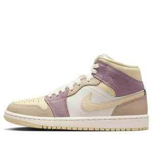 Jordan �W���[�_�� ���f�B�[�X �X�j�[�J�[ �y(WMNS) Air Jordan 1 Mid 'Light Orewood Brown Taupe Grey' HV2370-100�z �T�C�Y US_W_12