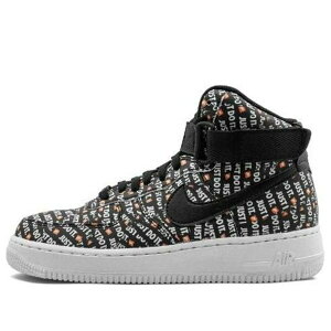 Nike �i�C�L ���f�B�[�X �X�j�[�J�[ �y(WMNS) Nike Air Force 1 High 'Just Do It Black Orange' AO5138-001�z �T�C�Y US_6(23.0cm)