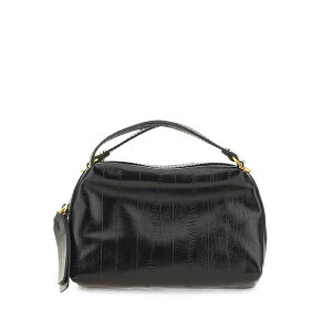 �W�����j�E�L�A���[�j ���f�B�[�X �V�����_�[�o�b�O �o�b�O Alifa striped leather shoulder bag Black