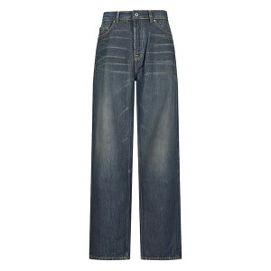 �A���[���K�V�[ �����Y �f�j���p���c �{�g���X Whiskering-effect jeans Blue