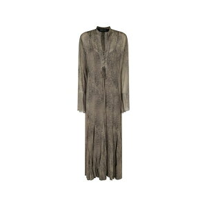 �t�F�f���J�E�g�V ���f�B�[�X �����s�[�X �g�b�v�X Python-print georgette maxi dress Neutrals