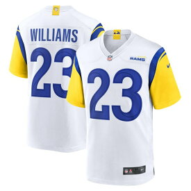 ナイキ メンズ ユニフォーム トップス Kyren Williams Los Angeles Rams Nike Game Jersey White