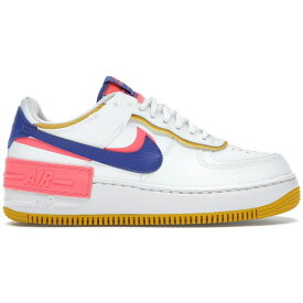 Nike ナイキ レディース スニーカー 【Nike Air Force 1 Low Shadow】 サイズ US_W_8W White Flash Crimson Astronomy Blue (Women's)