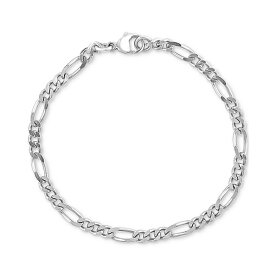 エフィー コレクション レディース ブレスレット・バングル・アンクレット アクセサリー EFFY Men's Polished Figaro Link Chain Bracelet in Sterling Silver Sterling Silver