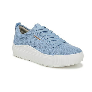 hN^[EV[ fB[X Xj[J[ V[Y Women's Time Off Knit Lace Up Platform Sneakers Blue Knit Fabric