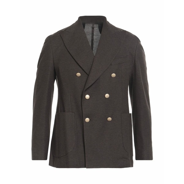 バルバナポリ メンズ ジャケット＆ブルゾン アウター Suit jackets Dark brownのサムネイル