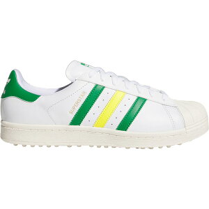 adidas AfB_X Y Xj[J[ yadidas Superstar Spikeless Golf Cloud White Green Yellowz TCY US_M_13 Cloud White/Green/Yellow