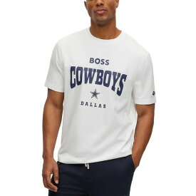 ヒューゴボス メンズ Tシャツ トップス by Hugo Boss x NFL Men's T-shirt Collection Dallas Cowboys - White