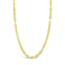 スターリングフォーエバー レディース ネックレス・チョーカー・ペンダントトップ アクセサリー Women's Textured Anchor Chain Necklace 14K Gold Plated