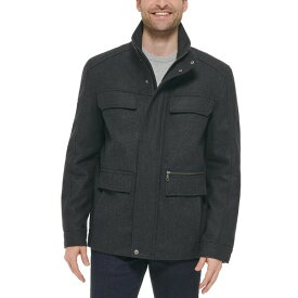 コールハーン メンズ ジャケット＆ブルゾン アウター Men's Melton Wool Multi-Pocket Field Coat Charcoal