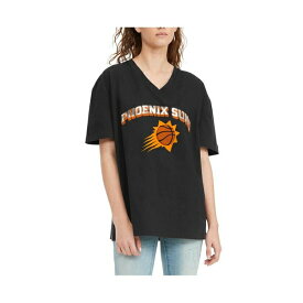 トミーヒルフィガー レディース Tシャツ トップス Women's Black Phoenix Suns Ashley V-Neck T-shirt Black