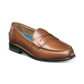 ノンブッシュ メンズ スリッポン・ローファー シューズ Men's Drexel Penny Loafers with KORE Comfort Technology Cognac