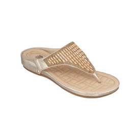 ジーシーシューズ レディース サンダル シューズ Women's Jamm Flat Sandals Gold-Tone