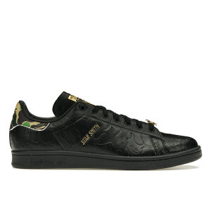 adidas �A�f�B�_�X �����Y �X�j�[�J�[ �yadidas Stan Smith Bape 30th Anniversary Black�z �T�C�Y US_12.5(30.5cm) Core Black/Core Black/Gold Metallic