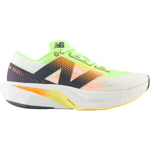 New Balance j[oX Y Xj[J[ yNew Balance FuelCell Rebel v4 Bleached Lime Glo Hot Mangoz TCY US_M_13 White/Bleached Lime Glo/Hot Mango