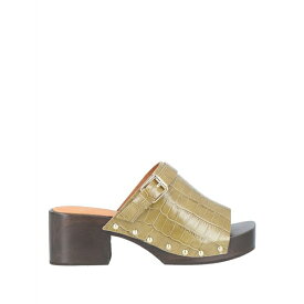 【送料無料】 アナキ レディース サンダル シューズ Mules & Clogs Sage green