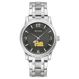 ブロバ メンズ 腕時計 アクセサリー Pitt Panthers Bulova Stainless Steel Corporate Collection Watch -