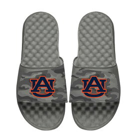 アイスライド メンズ サンダル シューズ Auburn Tigers ISlide Camo Slide Sandals Gray