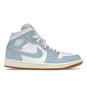 Jordan �W���[�_�� ���f�B�[�X �X�j�[�J�[ �yJordan 1 Mid Denim (Women's)�z �T�C�Y US_W_11 Light Blue/Sail/Gum