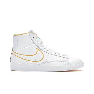 Nike �i�C�L ���f�B�[�X �X�j�[�J�[ �yNike Blazer Mid White Topaz Gold (Women's)�z �T�C�Y US_9.5(26.5cm) White/Topaz Gold-Clear