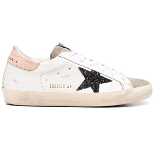 Golden Goose �S�[���f���O�[�X ���f�B�[�X �X�j�[�J�[ �yGolden Goose Super-Star White Black Glitter (Women's)�z �T�C�Y US_6(23.0cm) Black/White/Pink