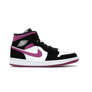 Jordan �W���[�_�� ���f�B�[�X �X�j�[�J�[ �yJordan 1 Mid Magenta (Women's)�z �T�C�Y US_5.5(22.5cm) Black/Cactus Flower-White