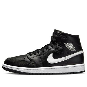 Jordan �W���[�_�� ���f�B�[�X �X�j�[�J�[ �y(WMNS) Air Jordan 1 Mid 'Black White' DV0991-001�z �T�C�Y US_W_10.5