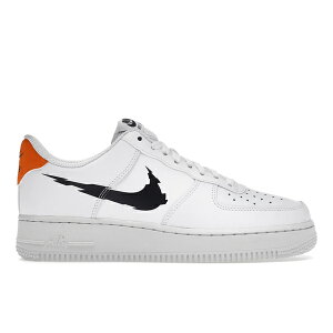 Nike �i�C�L �����Y �X�j�[�J�[ �yNike Air Force 1 Low '07 Glitch Swoosh White Orange�z �T�C�Y US_7(25.0cm) White/Summit White/Magma Orange/Black