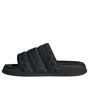adidas AfB_X fB[X Xj[J[ y(WMNS) adidas Adilette Essential Slides 'Trefoil Monogram Black' IG7149z TCY US_6(23.0cm)
